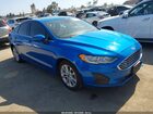 2020 Ford Fusion Hybrid Se Blue vin: 3FA6P0LU7LR259275