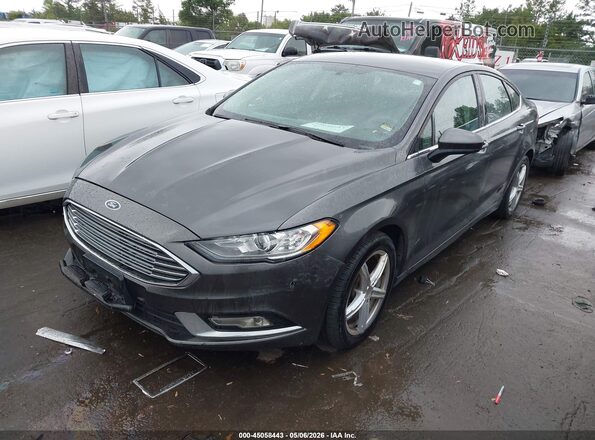 3FA6P0LU8HR325548 2017 FORD FUSION HYBRID Серый Передняя левая четверть