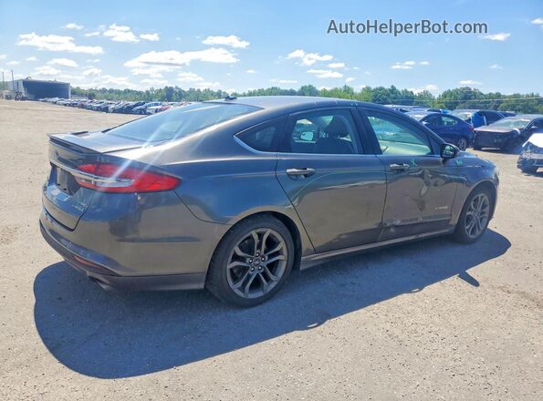 3FA6P0LU8JR116137 2018 FORD FUSION Gray Tył prawy