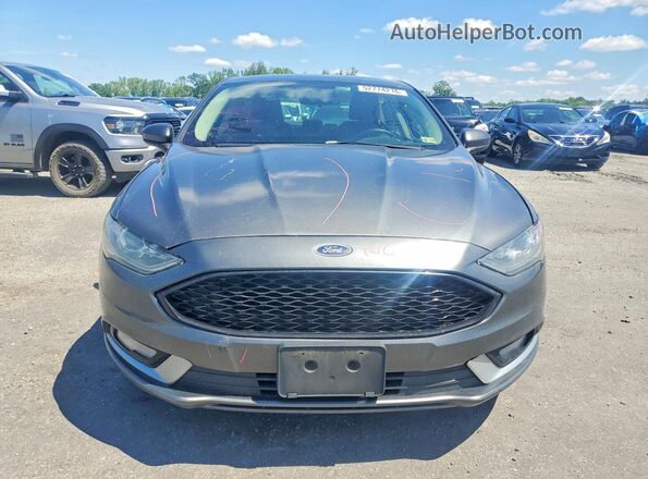 3FA6P0LU8JR116137 2018 FORD FUSION Gray Widok z przodu