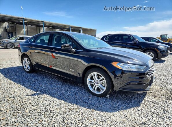 3FA6P0LU8JR197754 2018 FORD FUSION Black Przód prawy