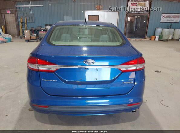 3FA6P0LU8JR212723 2018 FORD FUSION HYBRID Blue 