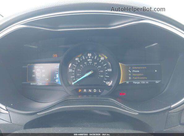 3FA6P0LU8KR211461 2019 FORD FUSION HYBRID Champagne Вид задних сидений