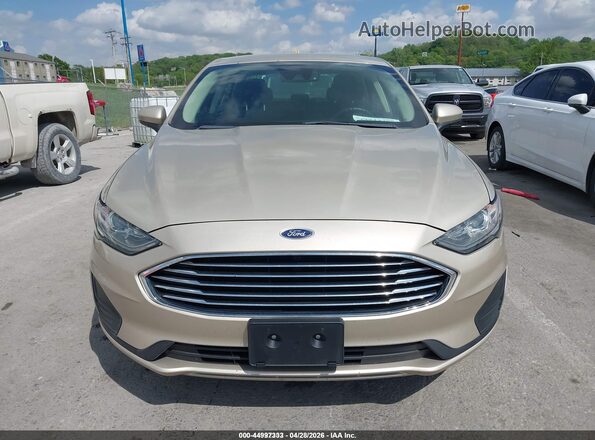 3FA6P0LU8KR211461 2019 FORD FUSION HYBRID Champagne Вид задней части салона