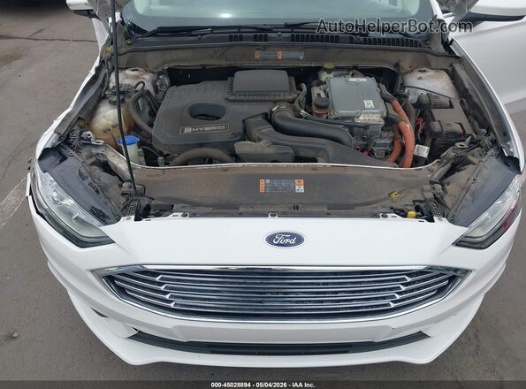 3FA6P0LU9HR110552 2017 FORD FUSION HYBRID White Vista trasera