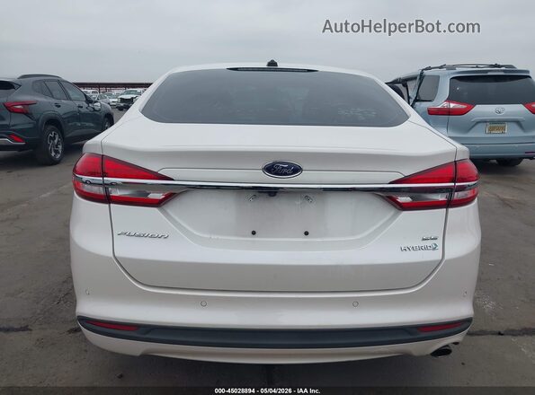 3FA6P0LU9HR110552 2017 FORD FUSION HYBRID White 