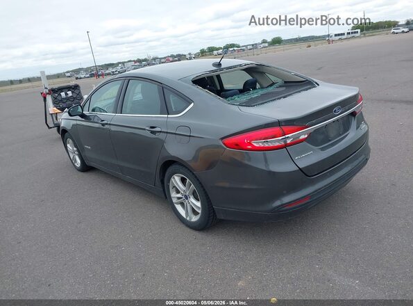 3FA6P0LU9JR232429 2018 FORD FUSION HYBRID Серый Задняя левая четверть