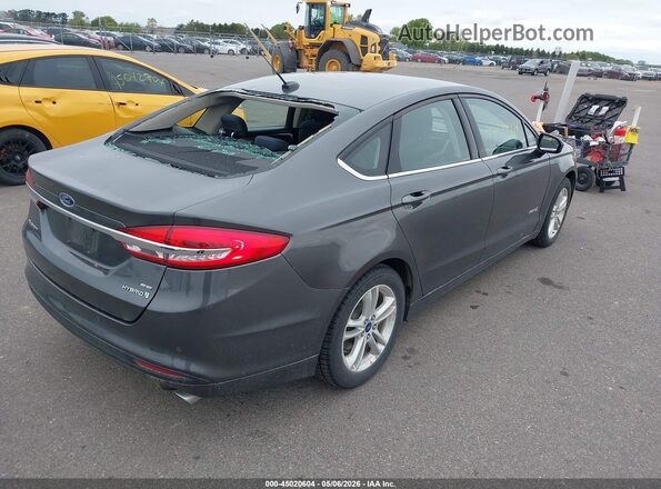 3FA6P0LU9JR232429 2018 FORD FUSION HYBRID Серый Задняя правая четверть