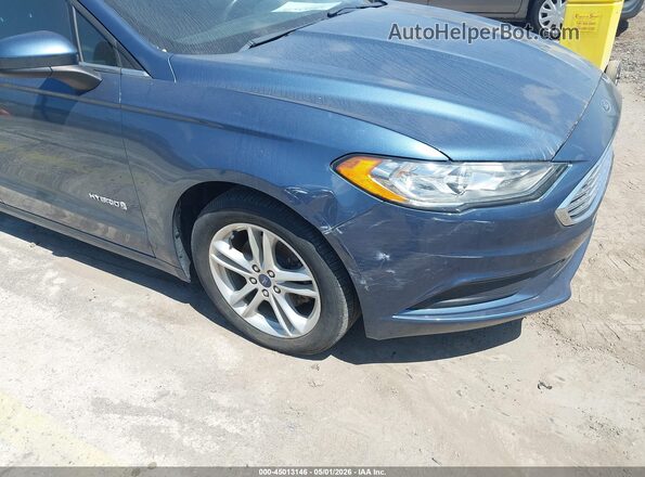 3FA6P0LU9JR275765 2018 FORD FUSION HYBRID Blue წინა ხედი