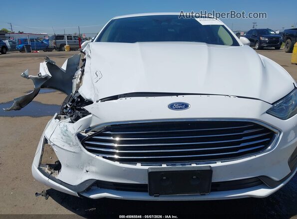 3FA6P0LU9KR202395 2019 FORD FUSION HYBRID Белый Вид спереди
