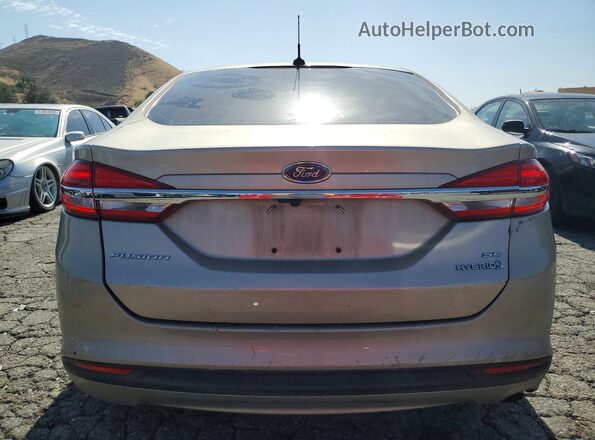 3FA6P0LUXHR306838 2017 FORD FUSION Золотой Вид сзади