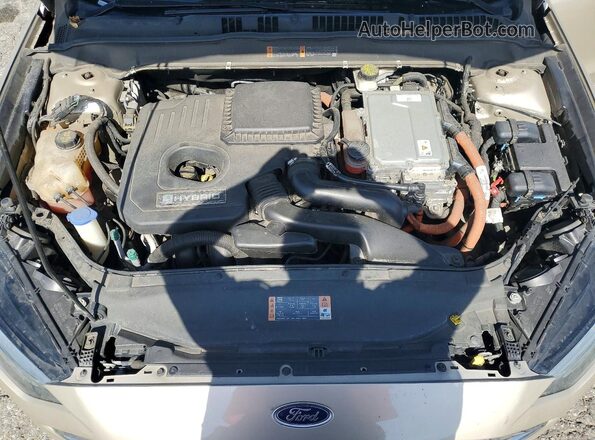 3FA6P0LUXHR306838 2017 FORD FUSION Золотой Вид задней части салона