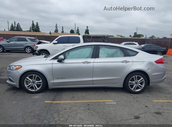 3FA6P0LUXJR198355 2018 FORD FUSION HYBRID Silver Панорамний вид салону 360°