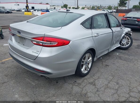 3FA6P0LUXJR198355 2018 FORD FUSION HYBRID Silver Задня права чверть