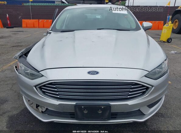3FA6P0LUXJR198355 2018 FORD FUSION HYBRID Silver Вид щитка приладів