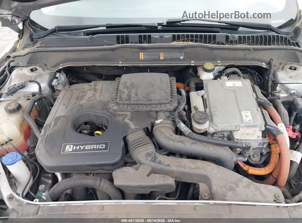 3FA6P0LUXJR198355 2018 FORD FUSION HYBRID Silver Вид ззаду