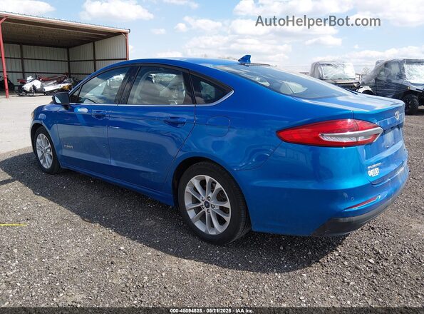 3FA6P0LUXKR226981 2019 FORD FUSION HYBRID Синий Задняя левая четверть