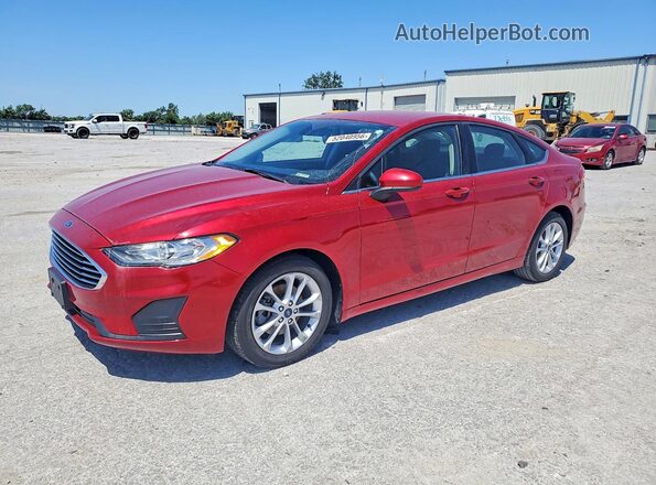 3FA6P0LUXLR126431 2020 FORD FUSION Red Передня ліва чверть