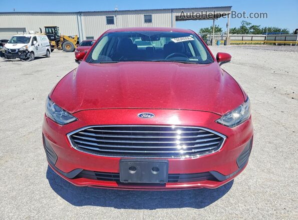 3FA6P0LUXLR126431 2020 FORD FUSION Red Вид спереду