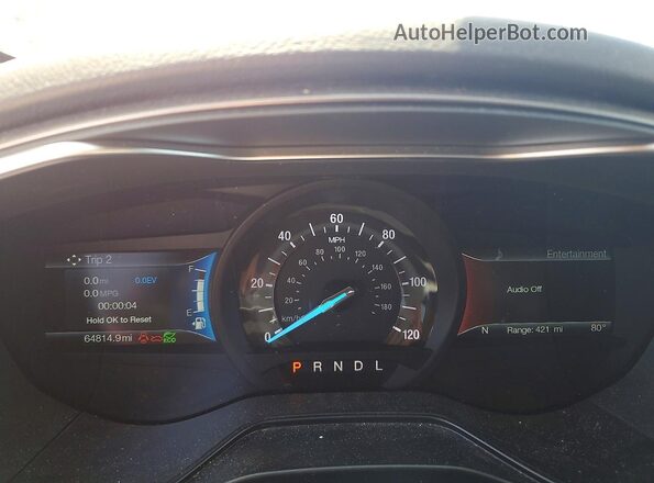 3FA6P0LUXLR126431 2020 FORD FUSION Red Вид щитка приладів