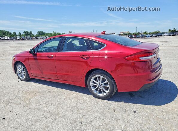 3FA6P0LUXLR126431 2020 FORD FUSION Red Задня ліва чверть