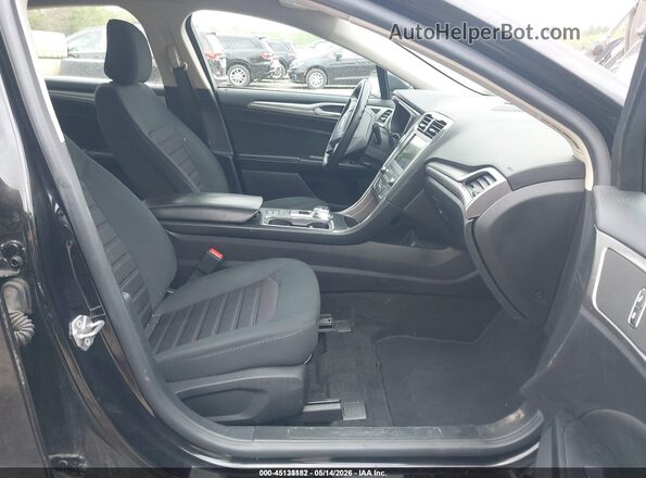 3FA6P0LUXLR196804 2020 FORD FUSION Black Вид салону спереду