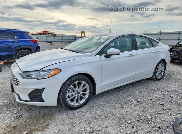 3FA6P0LUXLR216792 2020 FORD FUSION White Vista tres cuartos delantera izquierda