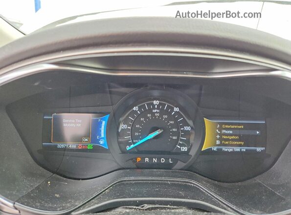 3FA6P0LUXLR216792 2020 FORD FUSION White Vista del cuadro de instrumentos