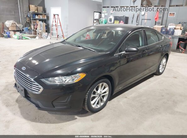 3FA6P0LUXLR265135 2020 FORD FUSION Black Передня ліва чверть