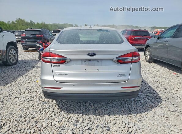 3FA6P0MU3KR239554 2019 FORD FUSION Серебряный Вид сзади