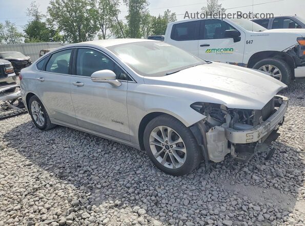 3FA6P0MU3KR239554 2019 FORD FUSION Серебряный Передняя правая четверть