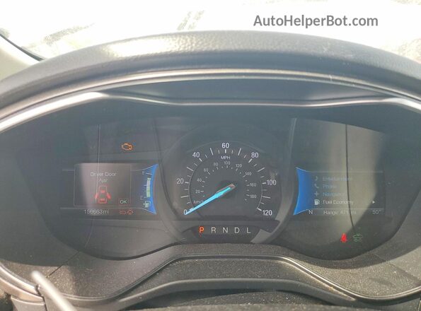 3FA6P0MU3KR239554 2019 FORD FUSION Серебряный Вид щитка приборов