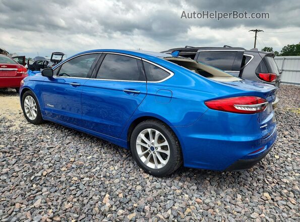 3FA6P0MU4KR123747 2019 FORD FUSION Синий Задняя левая четверть