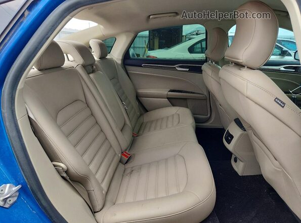 3FA6P0MU4KR123747 2019 FORD FUSION Синий Вид задних сидений