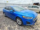 2019 Ford Fusion Sel Синий vin: 3FA6P0MU4KR123747