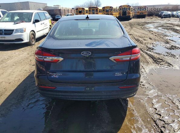3FA6P0MU5LR129753 2020 FORD FUSION Черный Вид сзади