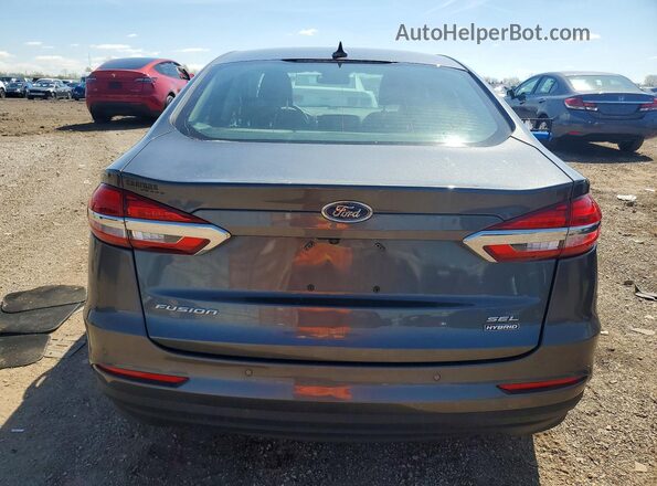3FA6P0MU5LR264084 2020 FORD FUSION Серый Вид сзади