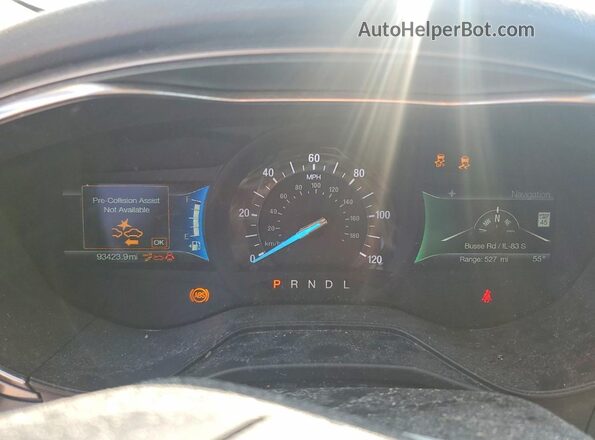 3FA6P0MU5LR264084 2020 FORD FUSION Серый Вид щитка приборов