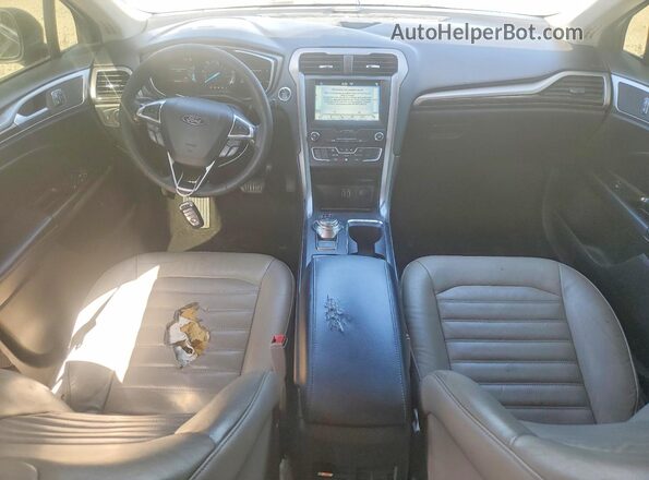 3FA6P0MU9KR134792 2019 FORD FUSION Black Widok deski rozdzielczej