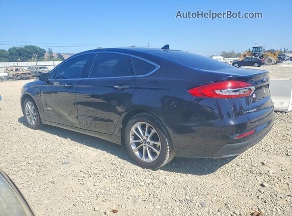 3FA6P0MU9KR134792 2019 FORD FUSION Black Tył lewy