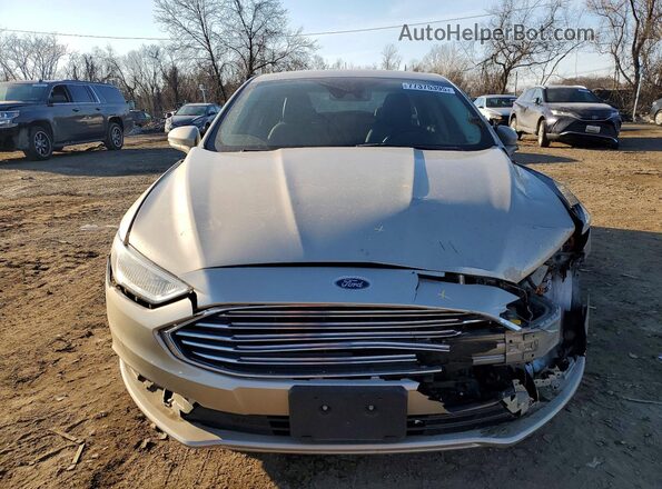 3FA6P0PU1JR106544 2018 FORD FUSION Бежевый Вид спереди
