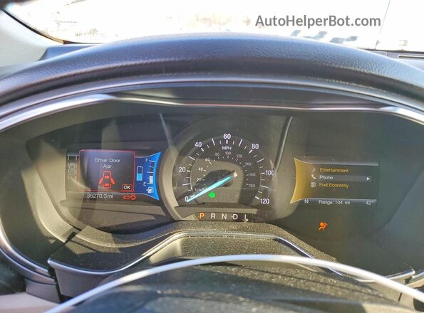 3FA6P0PU1JR106544 2018 FORD FUSION Бежевый Вид щитка приборов