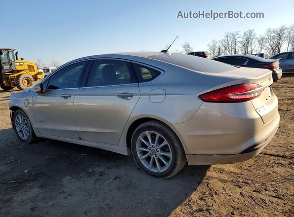 3FA6P0PU1JR106544 2018 FORD FUSION Бежевый Задняя левая четверть