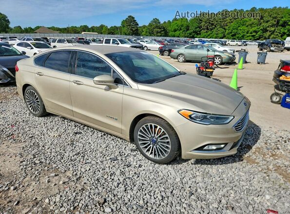 3FA6P0RU3JR195045 2018 FORD FUSION Gold Przód prawy
