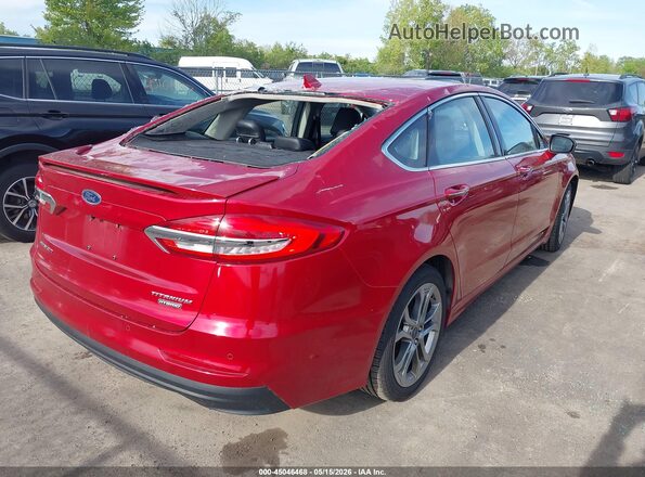 3FA6P0RU5LR100293 2020 FORD FUSION HYBRID Red უკანა მარჯვენა