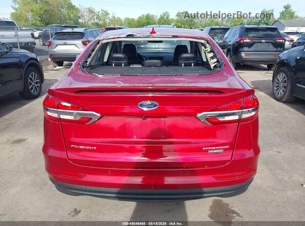 3FA6P0RU5LR100293 2020 FORD FUSION HYBRID Red 
