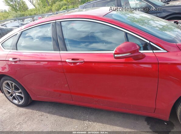 3FA6P0RU5LR100293 2020 FORD FUSION HYBRID Red უკანა სალონის ხედი