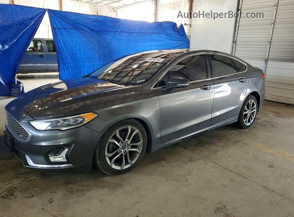 3FA6P0RU6LR182096 2020 FORD FUSION Gray Передня ліва чверть