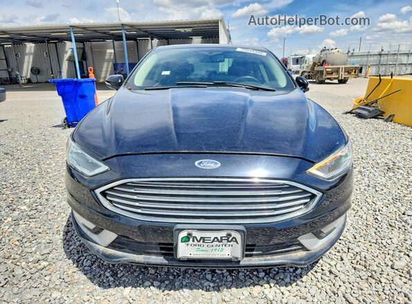 3FA6P0RUXHR356761 2017 FORD FUSION Black Вид спереду