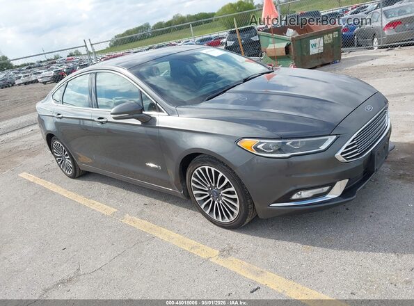 3FA6P0RUXJR167033 2018 FORD FUSION HYBRID Бежевый Передняя правая четверть